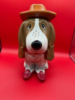 The Pioneer Woman Charlie Ceramic Figurine Cookie Jar with Hat